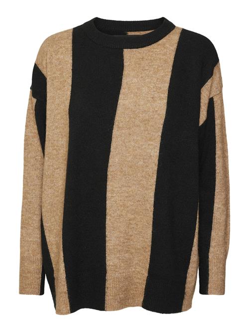 VERO MODA Pullover  mørkebeige / sort