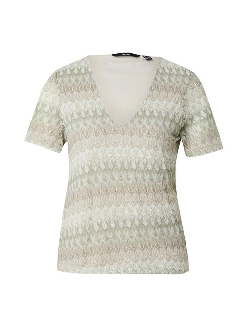 VERO MODA Shirts 'DICTE'  brun / mint / hvid