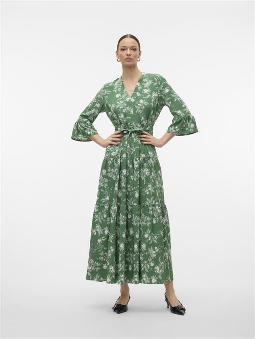 VERO MODA Blusekjole 'ZERA'  grøn / hvid