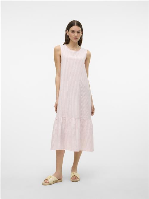 VERO MODA Kjole 'Molly'  lyserød / hvid
