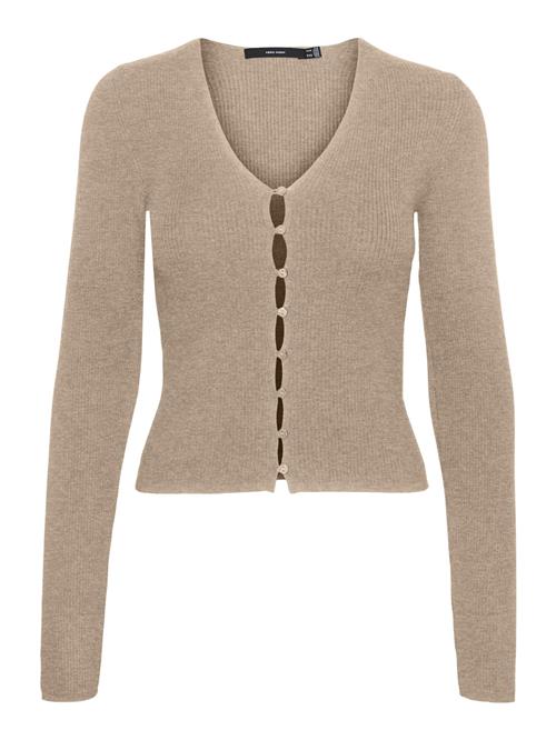 Se VERO MODA Cardigan 'GOLD'  mørkebeige ved About You