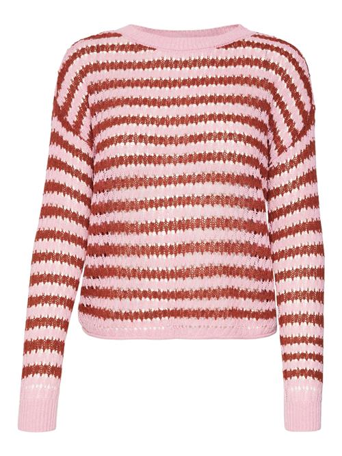 Se VERO MODA Pullover 'VMSPRING'  lyserød / rustrød ved About You