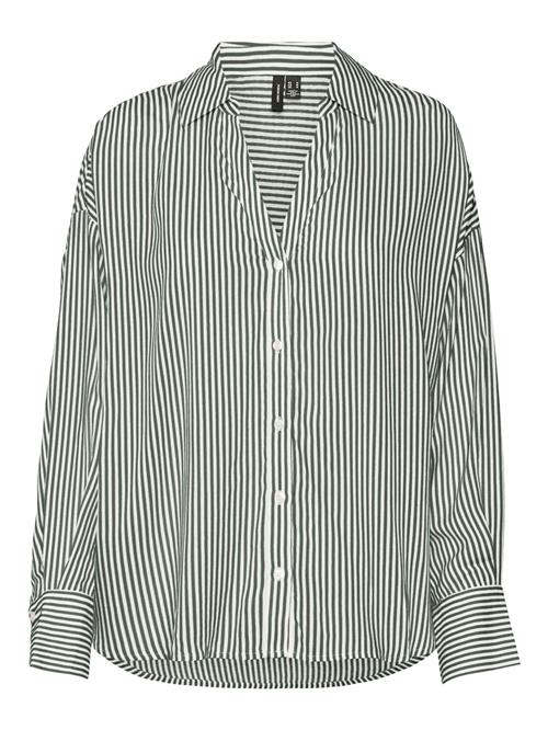 VERO MODA Bluse 'Bumpy'  grøn