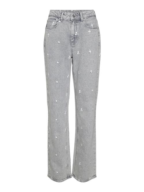 Se VERO MODA Jeans 'TESSA'  grå / hvid ved About You