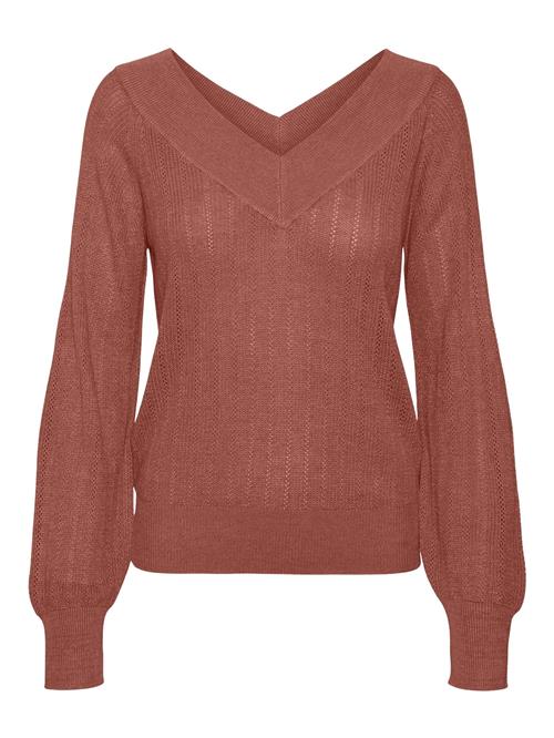 Se VERO MODA Pullover 'VMNewLexsun'  rustrød ved About You