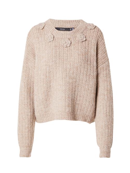 Se VERO MODA Pullover 'VMALETTA'  beige-meleret ved About You