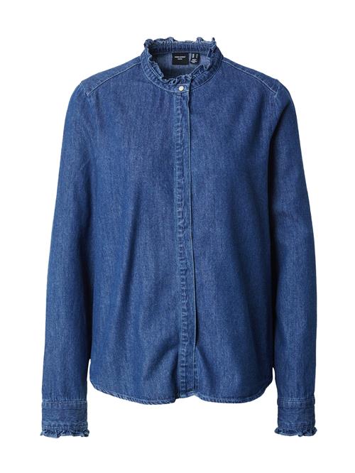 VERO MODA Bluse 'HAILEY'  blue denim