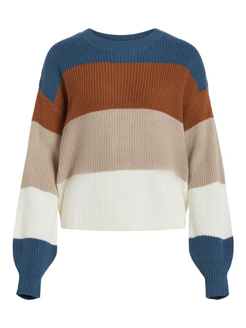 Se VILA Pullover  beige / karamel / petroleum / hvid ved About You