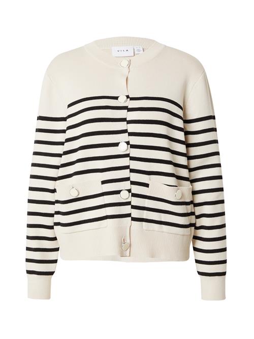 VILA Cardigan 'Dagmar'  lysebeige / sort