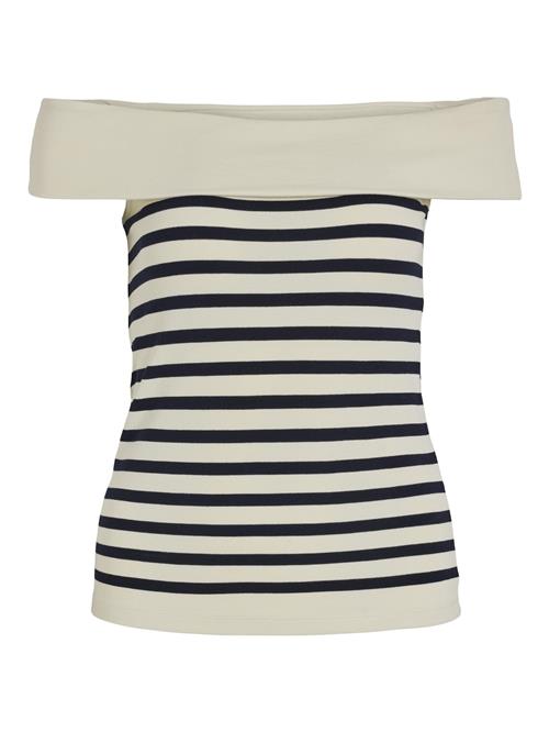 VILA Shirts  beige / sort