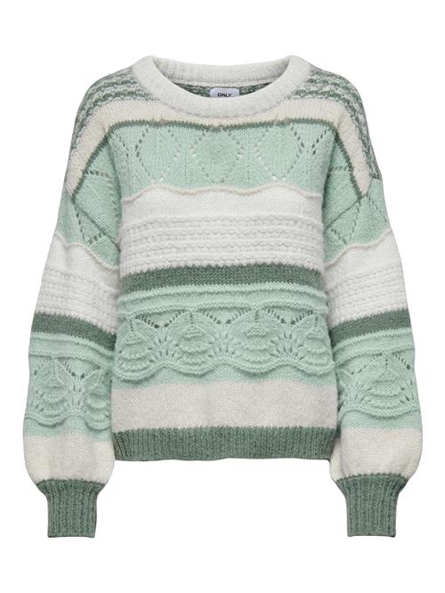 Se ONLY Pullover 'ONLADINA'  creme / mint / mørkegrøn / offwhite ved About You