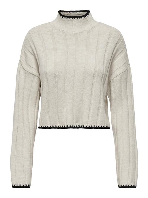 Se ONLY Pullover 'ONLCHICK STITCH'  beige / sort ved About You