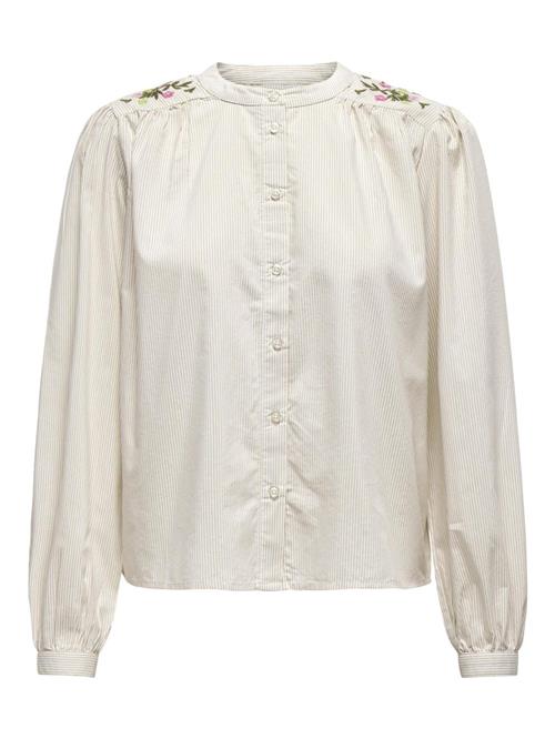 ONLY Bluse 'LALA AGLA'  mørkebeige / grøn / pink / hvid