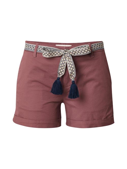 ONLY Lærredsbukser 'GEORGIA'  beige / navy / magenta