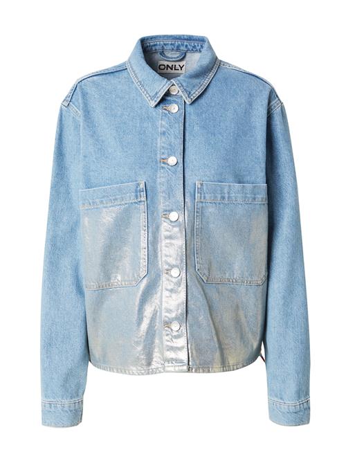 ONLY Overgangsjakke 'ONLCASSIE'  blue denim / sølv