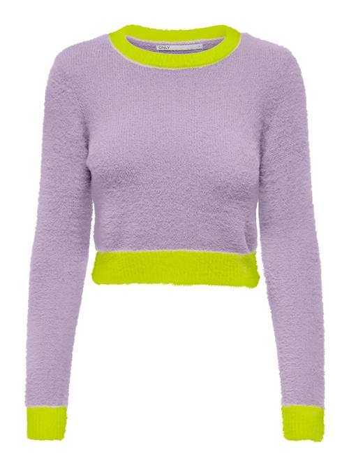 Se ONLY Pullover 'PIUMO'  citron / lavendel ved About You