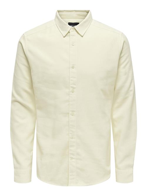 Only & Sons Skjorte  lysebeige