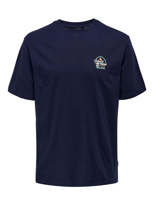 Se Only & Sons Bluser & t-shirts 'MARLOWE'  navy / pastelgrøn / orange / hvid ved About You