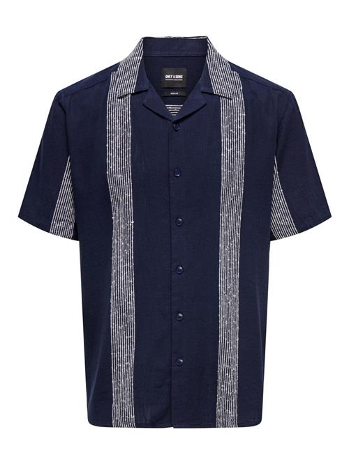 Only & Sons Skjorte 'AVI'  navy / hvid