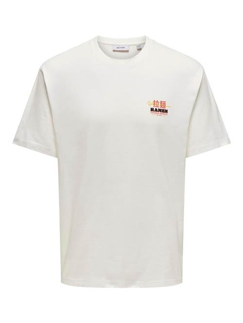 Only & Sons Bluser & t-shirts 'ALFIE'  gul / melon / sort / hvid