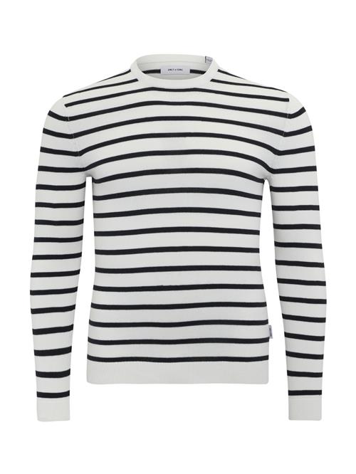 Only & Sons Pullover 'ONSALEX'  sort / hvid