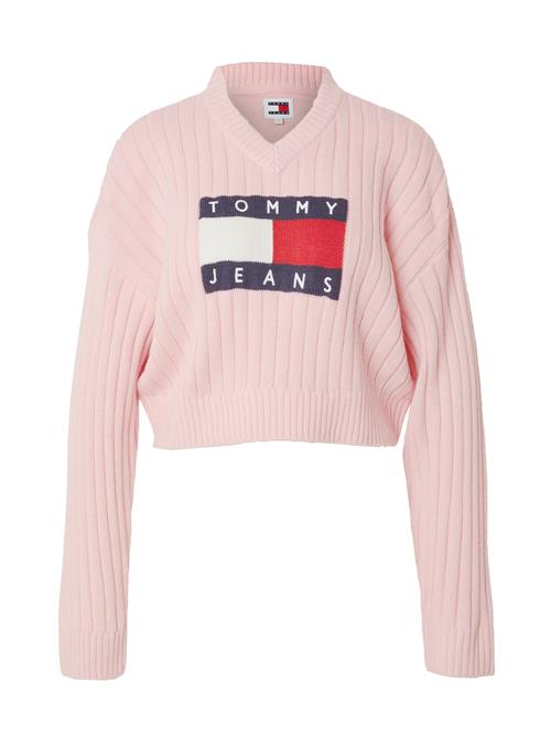 Se Tommy Jeans Pullover  navy / lys pink / rød / hvid ved About You