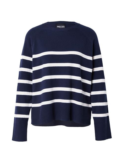 Se PIECES Pullover 'SIA'  navy / offwhite ved About You