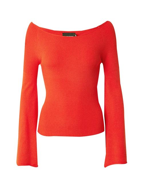 PIECES Pullover 'PCMAGGIE'  orangerød