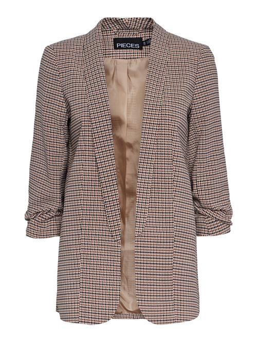 Se PIECES Blazer 'Bosella'  creme / choko / lysebrun / sort ved About You