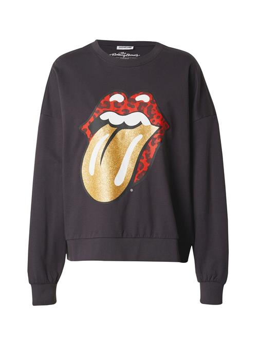 Se Noisy may Sweatshirt 'ARIEL'  guld / mørkegrå / rød / hvid ved About You