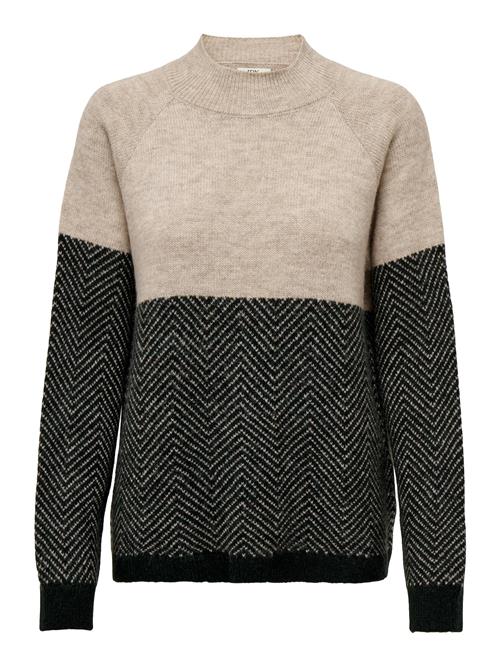 JDY Pullover 'HARMONY'  taupe / antracit