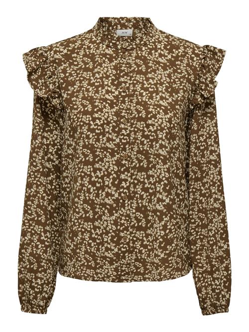 JDY Bluse 'JULIA'  creme / brun