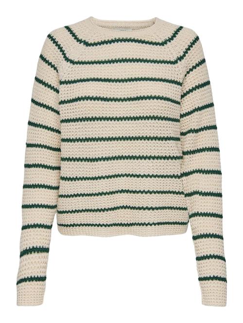 JDY Pullover 'JDYEllen'  greige / mørkegrøn