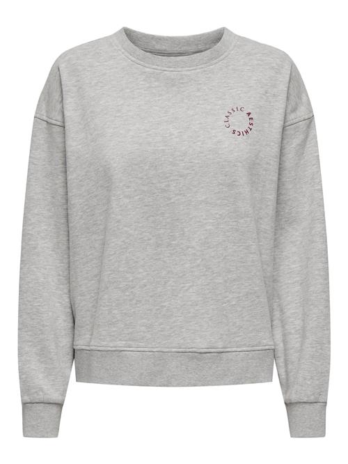 JDY Sweatshirt  grå-meleret / sort