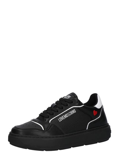 Love Moschino Sneaker low 'BOLD 40'  rød / sort / sølv / hvid