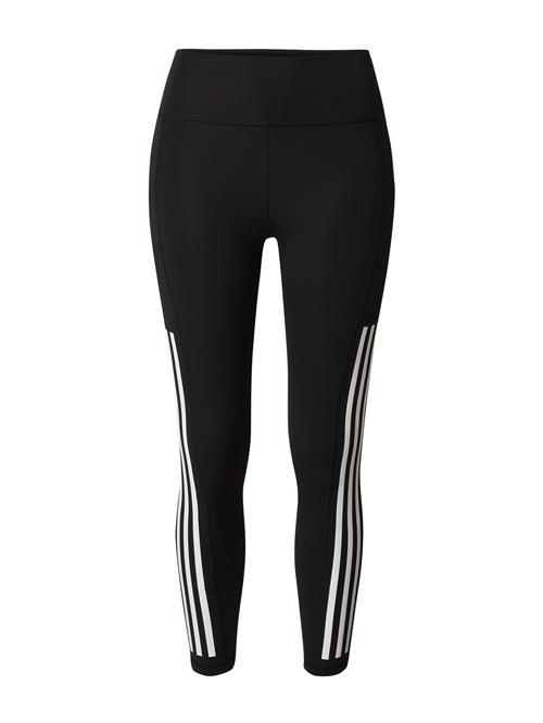 ADIDAS PERFORMANCE Sportsbukser 'Optime'  sort / hvid