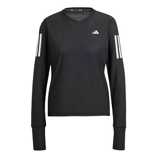 Se ADIDAS PERFORMANCE Funktionsbluse 'Own The Run'  sort / hvid ved About You