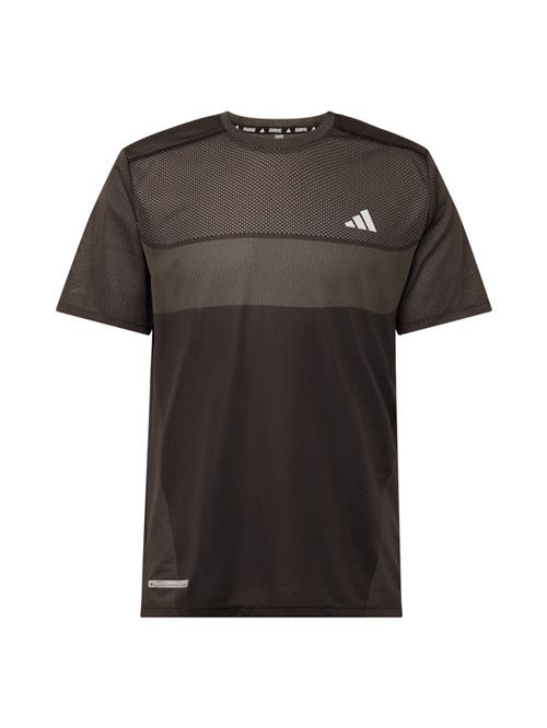 Se ADIDAS PERFORMANCE Funktionsbluse 'Ultimate'  grå / sort / hvid ved About You