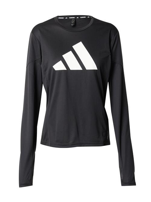 Se ADIDAS PERFORMANCE Funktionsbluse 'RUN IT'  sort / hvid ved About You