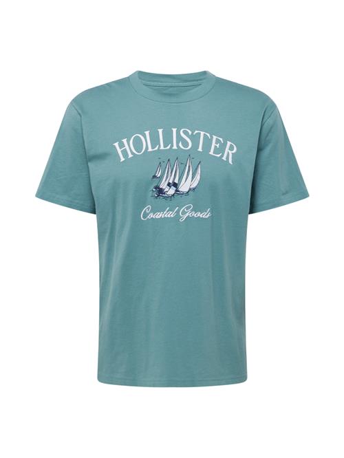 HOLLISTER Bluser & t-shirts 'COASTAL'  navy / cyanblå / hvid