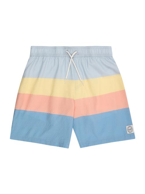 Abercrombie & Fitch Badeshorts  neonblå / lyseblå / gul / laks