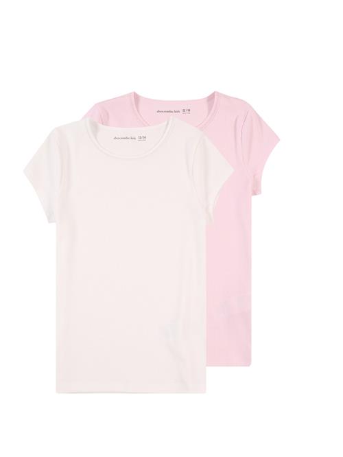 Abercrombie & Fitch Bluser & t-shirts 'ESSENTIAL'  pastelpink / naturhvid