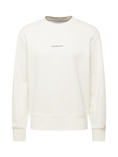 Calvin Klein Jeans Sweatshirt 'CITY GRID MAP'  mørkegrå / sort / uldhvid