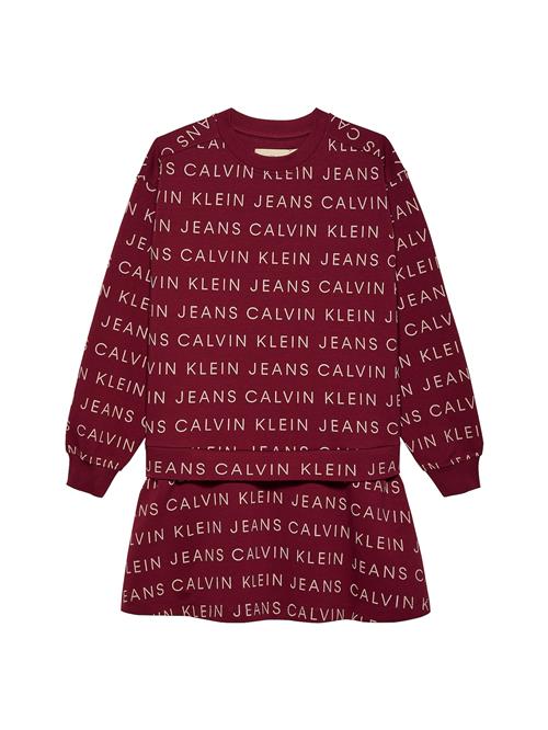 Calvin Klein Jeans Kjole  bordeaux / hvid