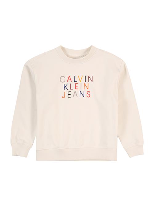 Calvin Klein Jeans Sweatshirt  blå / grå / rød / offwhite