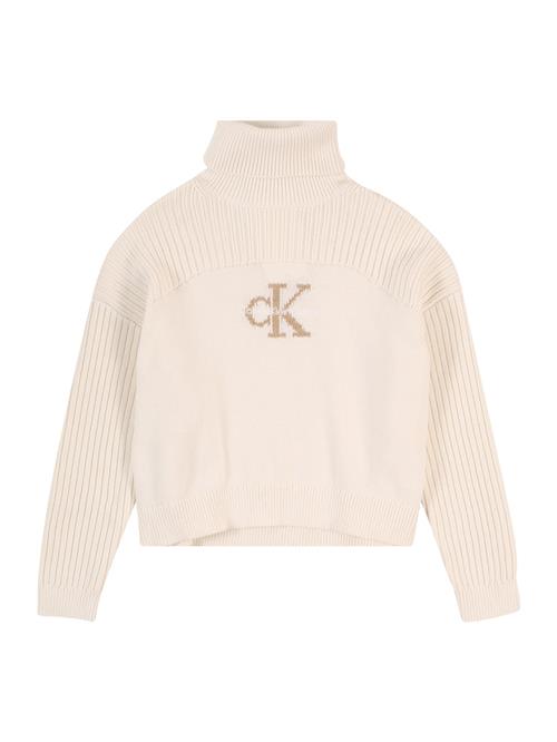 Se Calvin Klein Jeans Pullover  beige / hvid / uldhvid ved About You