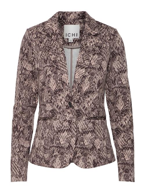 ICHI Blazer 'KATE'  beige / brun / mørkebrun