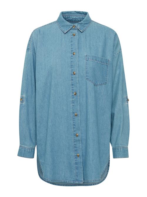 Se ICHI Bluse 'DIVER'  blue denim ved About You