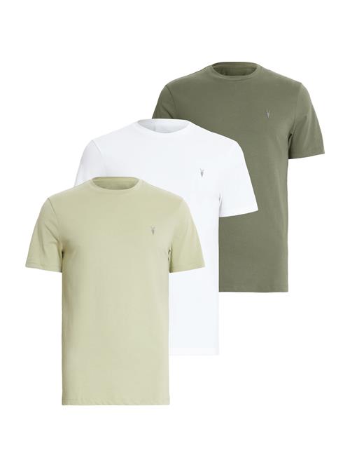 AllSaints Bluser & t-shirts 'BRACE'  khaki / oliven / hvid