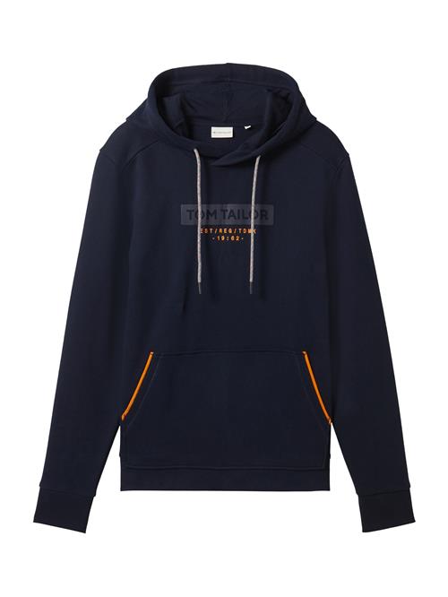 TOM TAILOR Sweatshirt  natblå / mørkeorange